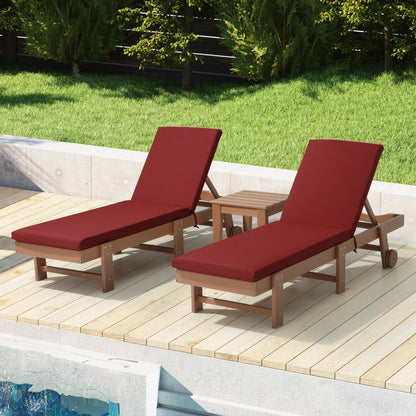Coussins de chaise longue d'extérieur pour patio, résistants aux intempéries et aux décolorations, de la marque Polytrends - (lot de 2)