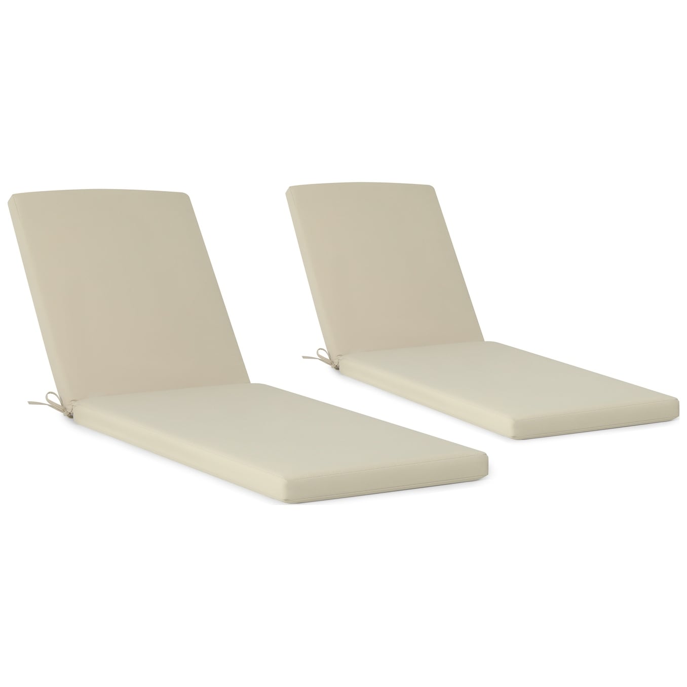 Coussins de chaise longue d'extérieur pour patio, résistants aux intempéries et aux décolorations, de la marque Polytrends - (lot de 2)