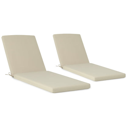 Coussins de chaise longue d'extérieur pour patio, résistants aux intempéries et aux décolorations, de la marque Polytrends - (lot de 2)