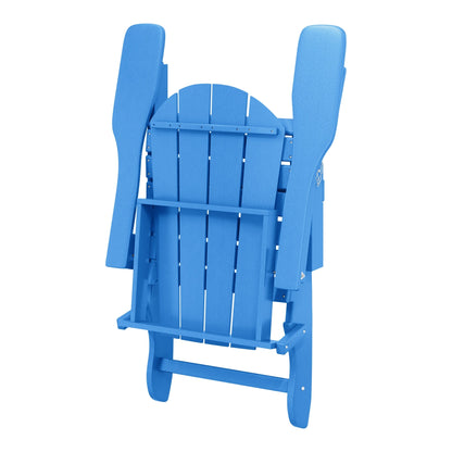 Chaise de jardin Adirondack pliable, résistante à la décoloration et aux intempéries, modèle Laguna de Polytrends