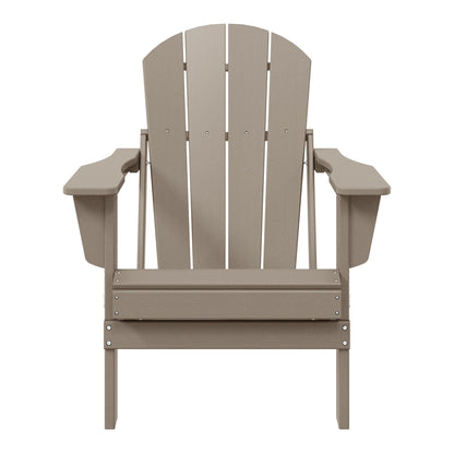 Chaise de jardin Adirondack pliable, résistante à la décoloration et aux intempéries, modèle Laguna de Polytrends