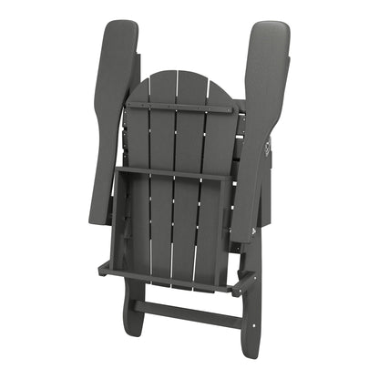 Chaise de jardin Adirondack pliable, résistante à la décoloration et aux intempéries, modèle Laguna de Polytrends