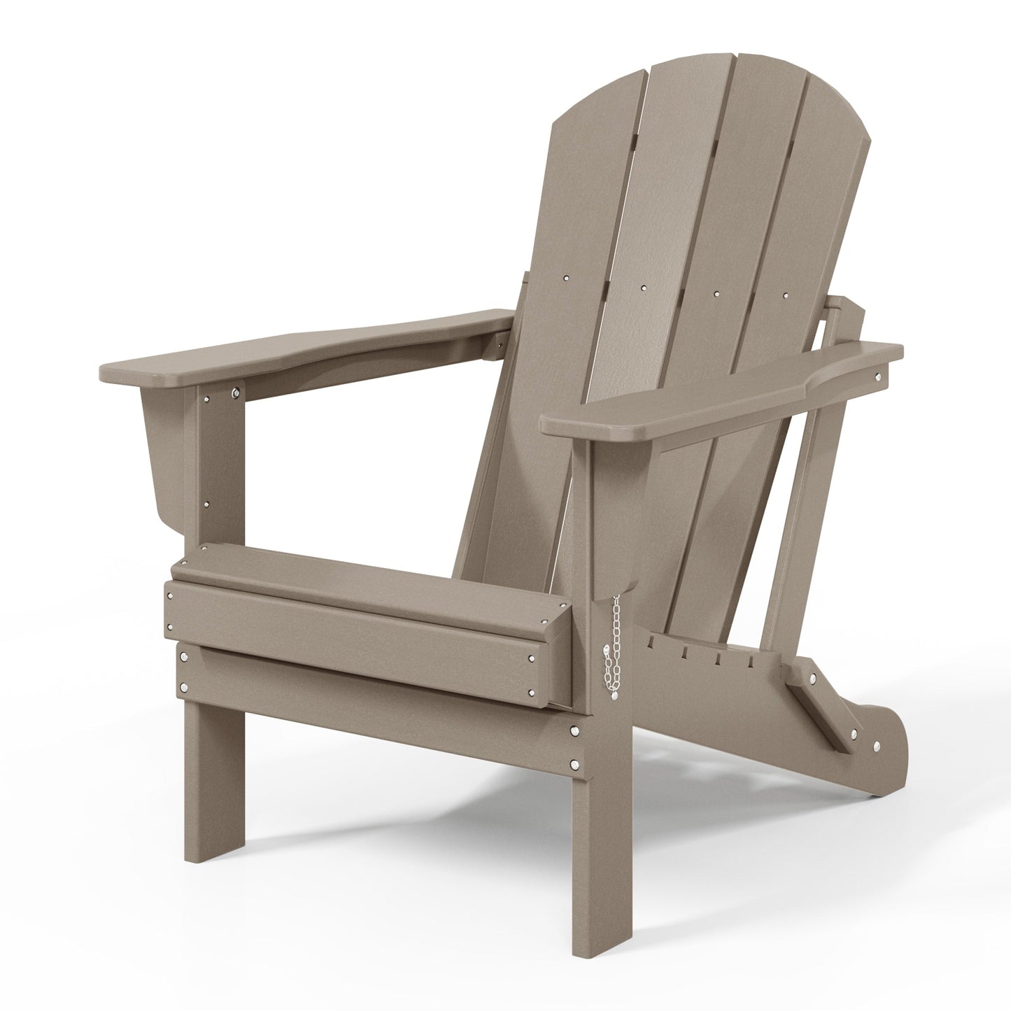 Chaise de jardin Adirondack pliable, résistante à la décoloration et aux intempéries, modèle Laguna de Polytrends