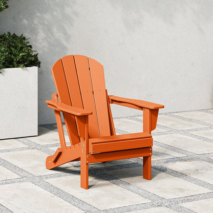 Chaise de jardin Adirondack pliable, résistante à la décoloration et aux intempéries, modèle Laguna de Polytrends