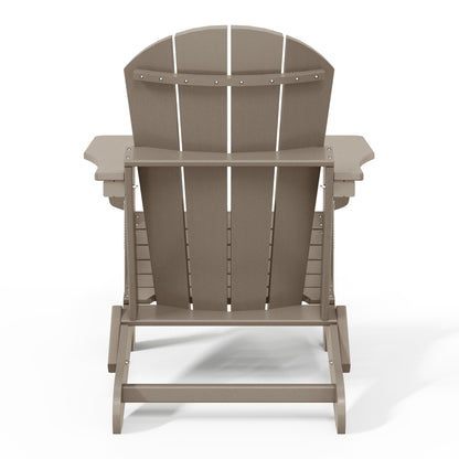 Chaise de jardin Adirondack pliable, résistante à la décoloration et aux intempéries, modèle Laguna de Polytrends