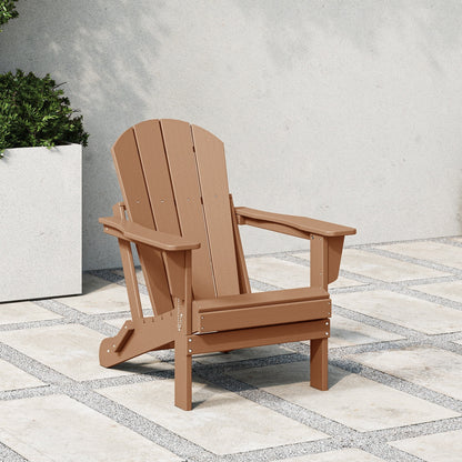 Chaise de jardin Adirondack pliable, résistante à la décoloration et aux intempéries, modèle Laguna de Polytrends