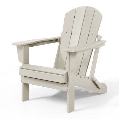 Chaise de jardin Adirondack pliable, résistante à la décoloration et aux intempéries, modèle Laguna de Polytrends
