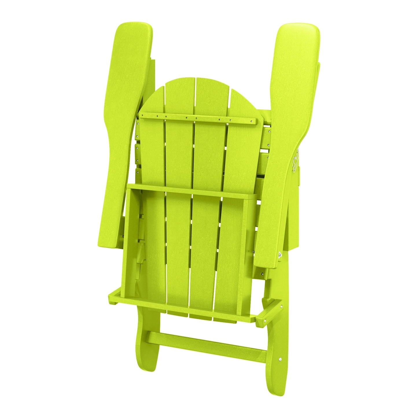 Chaise de jardin Adirondack pliable, résistante à la décoloration et aux intempéries, modèle Laguna de Polytrends