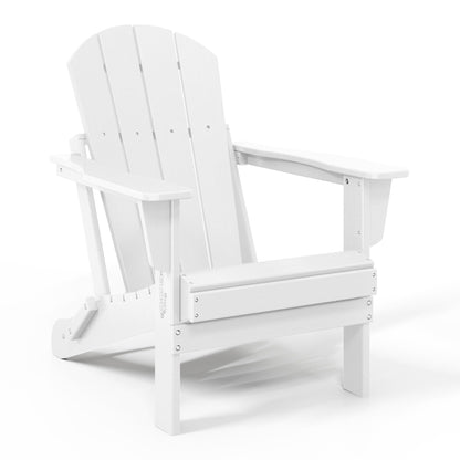 Chaise de jardin Adirondack pliable, résistante à la décoloration et aux intempéries, modèle Laguna de Polytrends