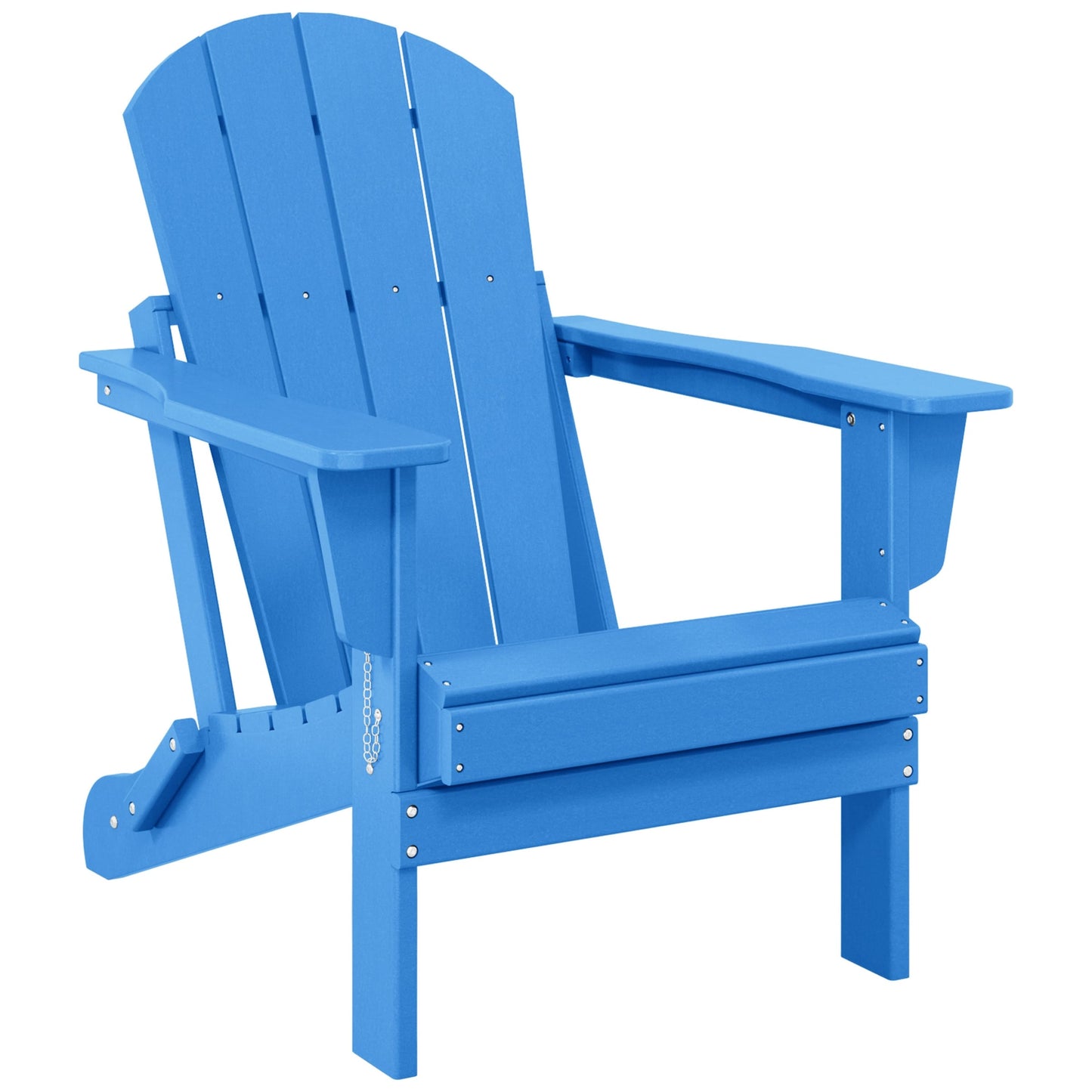 Chaise de jardin Adirondack pliable, résistante à la décoloration et aux intempéries, modèle Laguna de Polytrends