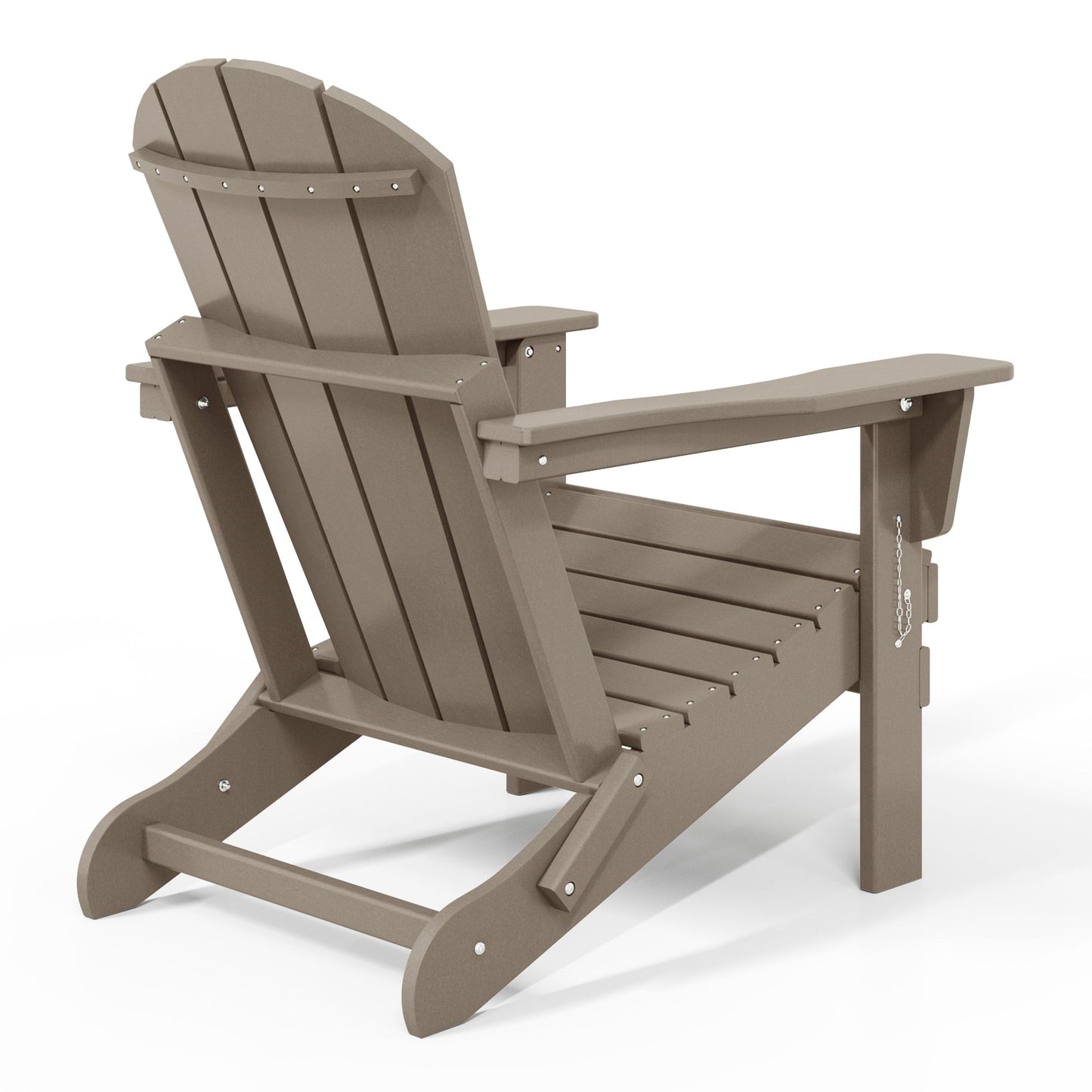Chaise de jardin Adirondack pliable, résistante à la décoloration et aux intempéries, modèle Laguna de Polytrends