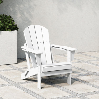 Chaise de jardin Adirondack pliable, résistante à la décoloration et aux intempéries, modèle Laguna de Polytrends