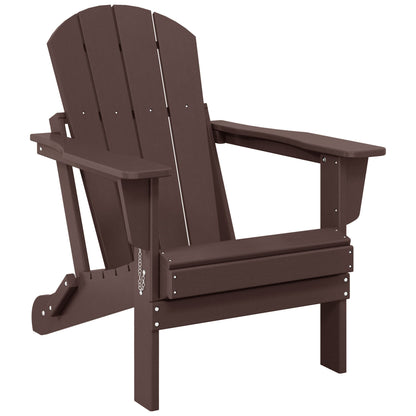 Chaise de jardin Adirondack pliable, résistante à la décoloration et aux intempéries, modèle Laguna de Polytrends
