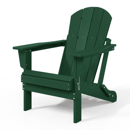Chaise de jardin Adirondack pliable, résistante à la décoloration et aux intempéries, modèle Laguna de Polytrends