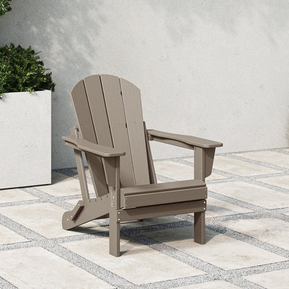 Chaise de jardin Adirondack pliable, résistante à la décoloration et aux intempéries, modèle Laguna de Polytrends