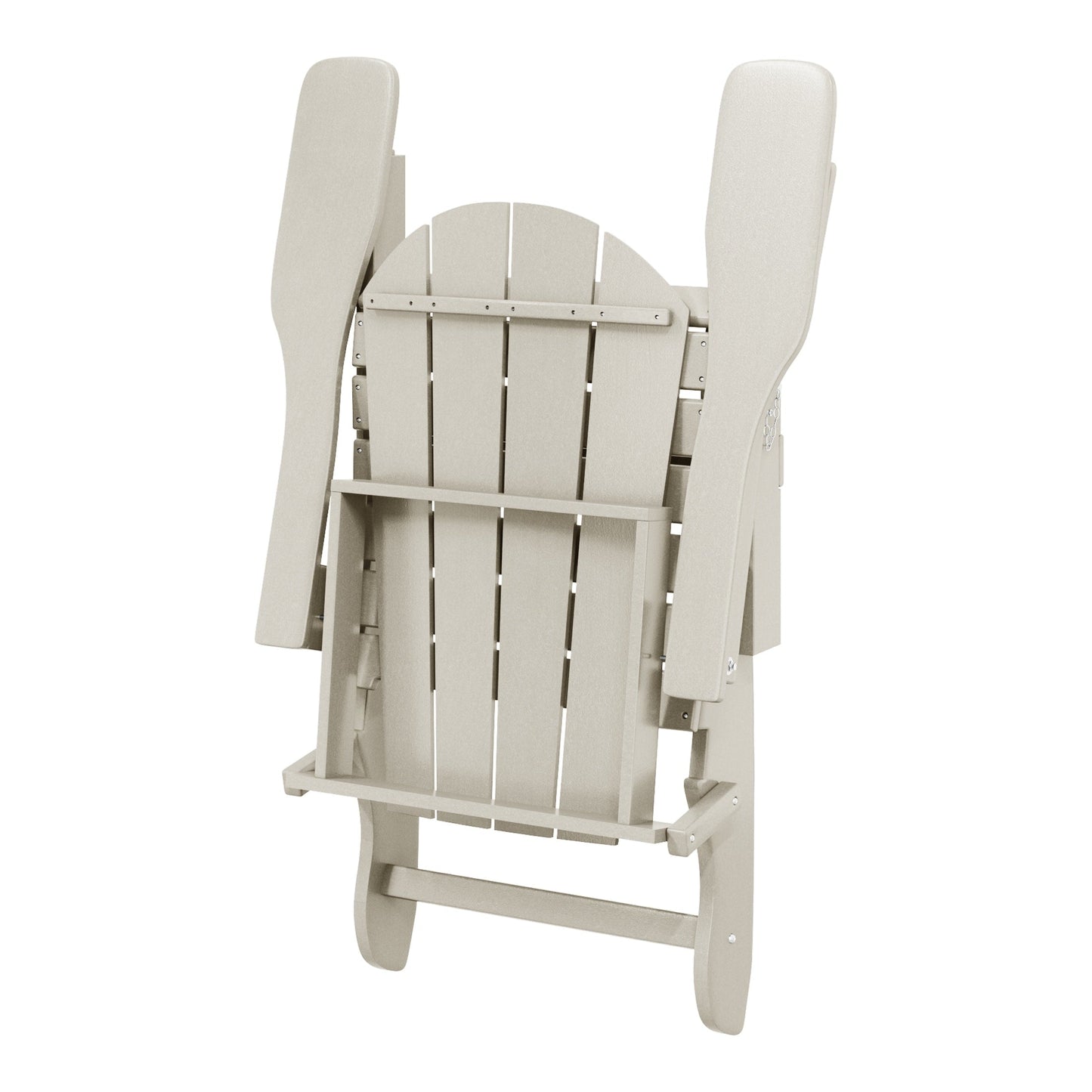 Chaise de jardin Adirondack pliable, résistante à la décoloration et aux intempéries, modèle Laguna de Polytrends