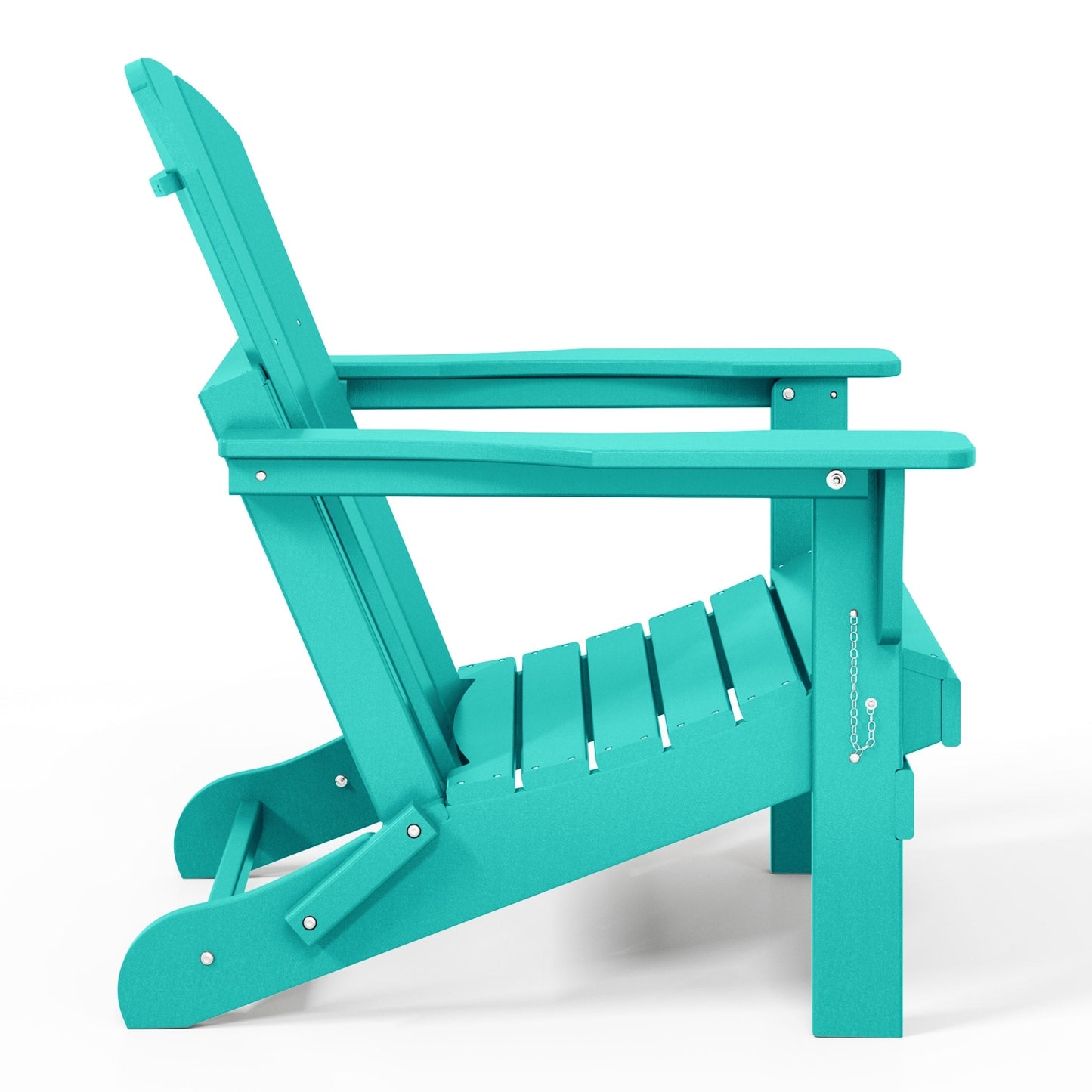 Chaise de jardin Adirondack pliable, résistante à la décoloration et aux intempéries, modèle Laguna de Polytrends