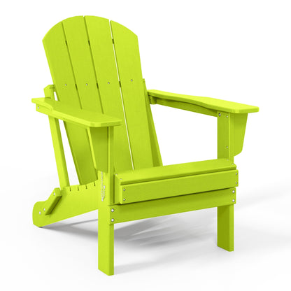Chaise de jardin Adirondack pliable, résistante à la décoloration et aux intempéries, modèle Laguna de Polytrends