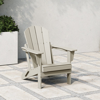 Chaise de jardin Adirondack pliable, résistante à la décoloration et aux intempéries, modèle Laguna de Polytrends