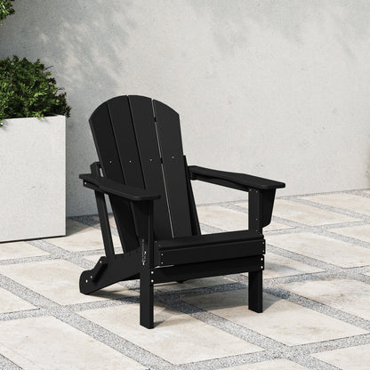 Chaise de jardin Adirondack pliable, résistante à la décoloration et aux intempéries, modèle Laguna de Polytrends
