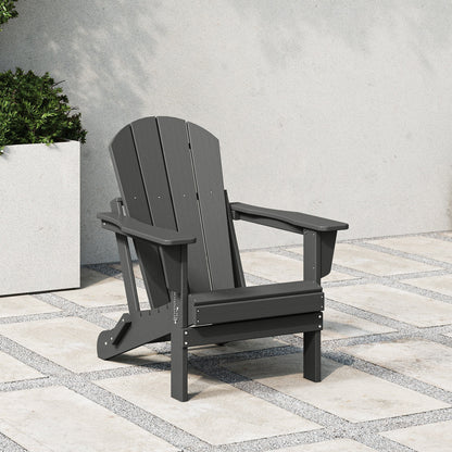 Chaise de jardin Adirondack pliable, résistante à la décoloration et aux intempéries, modèle Laguna de Polytrends