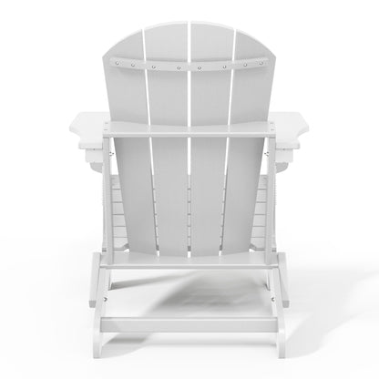 Chaise de jardin Adirondack pliable, résistante à la décoloration et aux intempéries, modèle Laguna de Polytrends