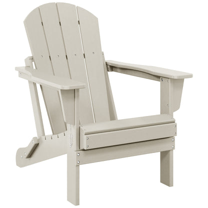 Chaise de jardin Adirondack pliable, résistante à la décoloration et aux intempéries, modèle Laguna de Polytrends