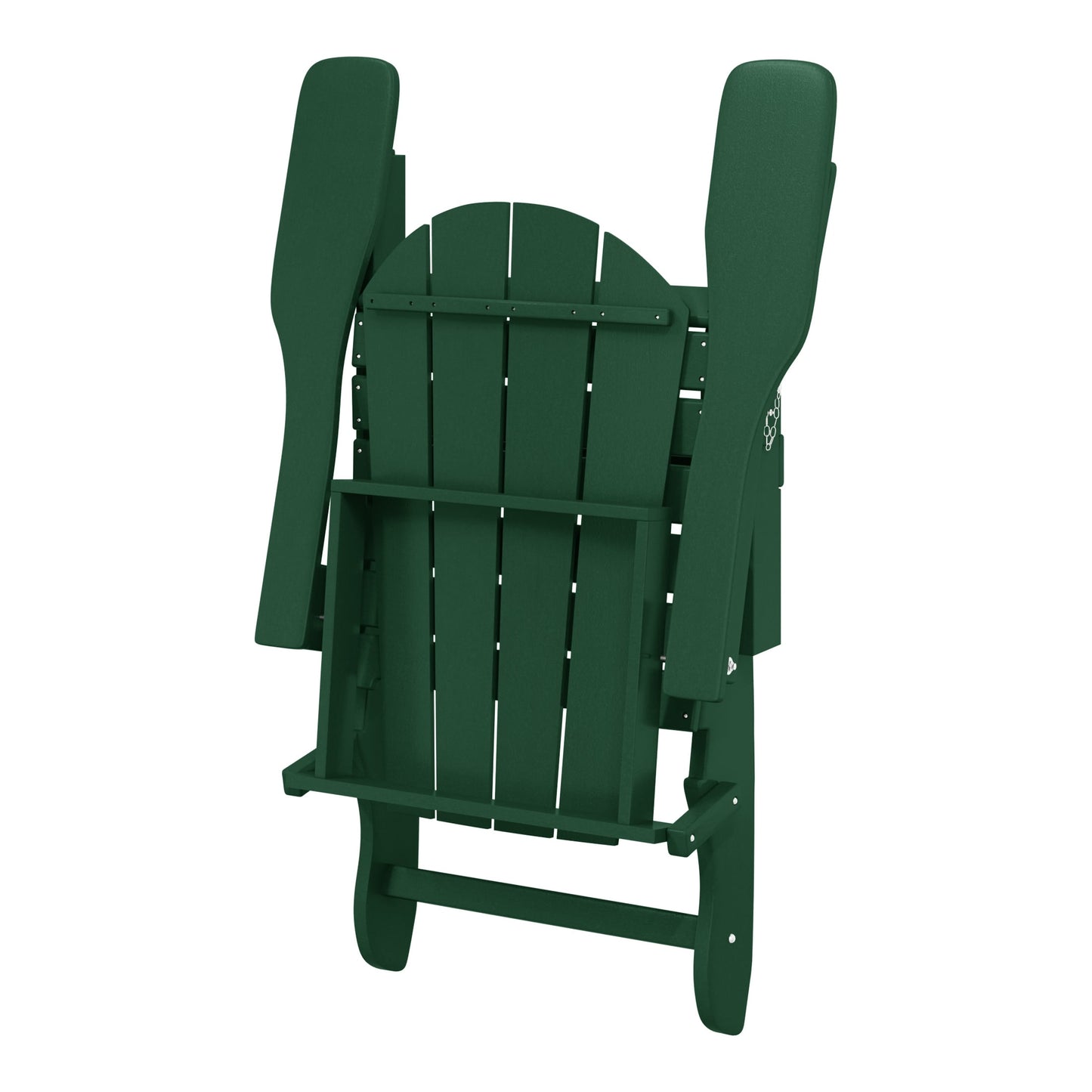 Chaise de jardin Adirondack pliable, résistante à la décoloration et aux intempéries, modèle Laguna de Polytrends
