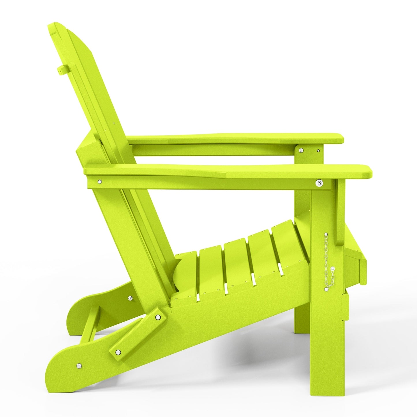 Chaise de jardin Adirondack pliable, résistante à la décoloration et aux intempéries, modèle Laguna de Polytrends