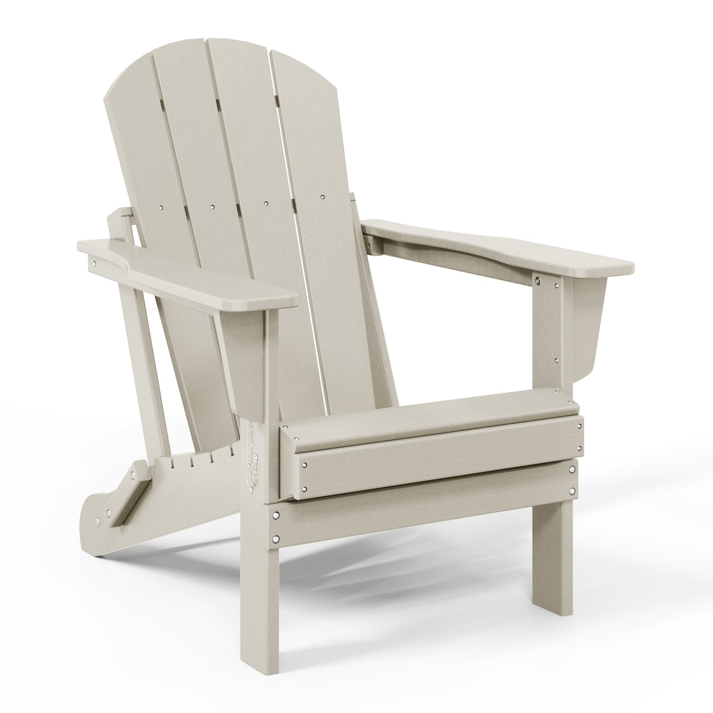 Chaise de jardin Adirondack pliable, résistante à la décoloration et aux intempéries, modèle Laguna de Polytrends
