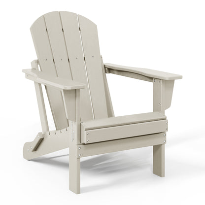 Chaise de jardin Adirondack pliable, résistante à la décoloration et aux intempéries, modèle Laguna de Polytrends