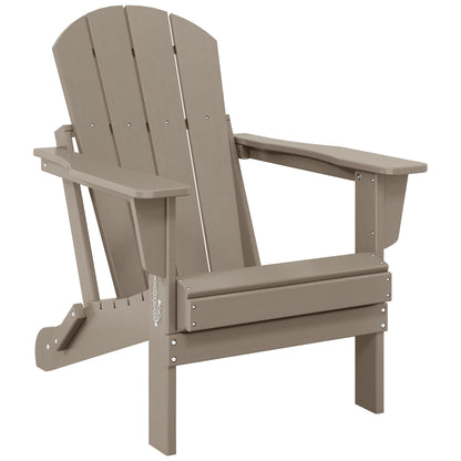 Chaise de jardin Adirondack pliable, résistante à la décoloration et aux intempéries, modèle Laguna de Polytrends