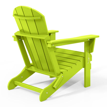 Chaise de jardin Adirondack pliable, résistante à la décoloration et aux intempéries, modèle Laguna de Polytrends