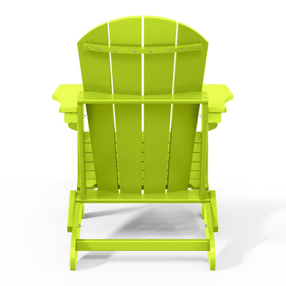 Chaise de jardin Adirondack pliable, résistante à la décoloration et aux intempéries, modèle Laguna de Polytrends