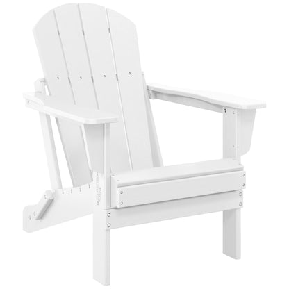 Chaise de jardin Adirondack pliable, résistante à la décoloration et aux intempéries, modèle Laguna de Polytrends