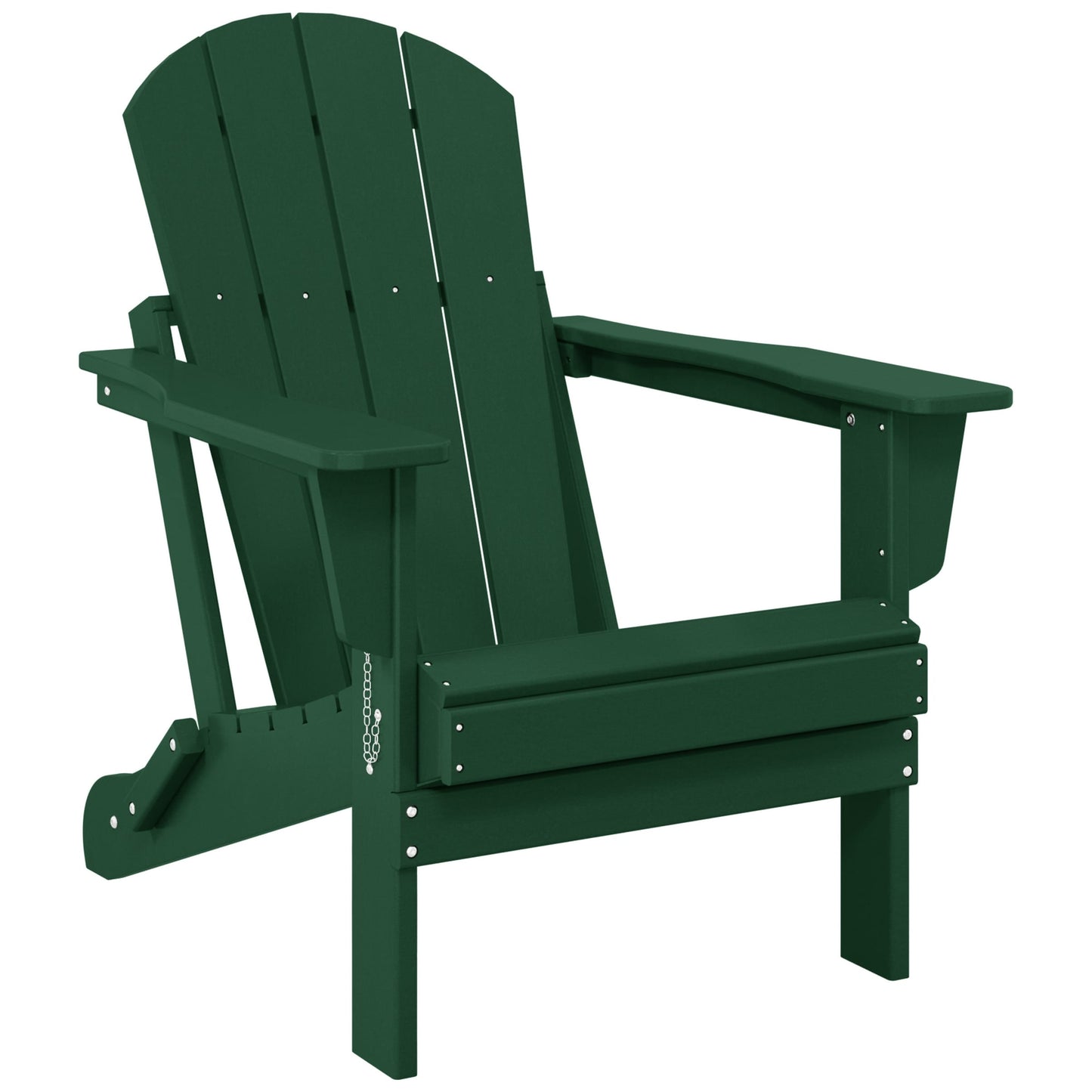 Chaise de jardin Adirondack pliable, résistante à la décoloration et aux intempéries, modèle Laguna de Polytrends