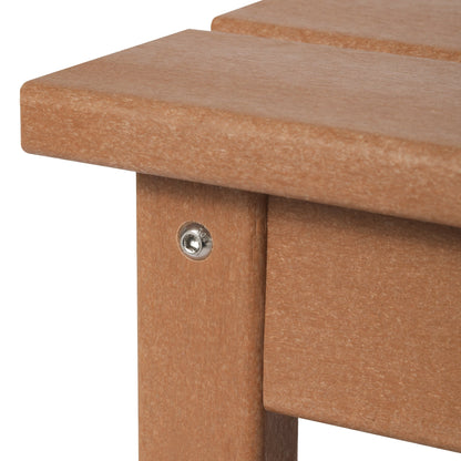 Polytrends Laguna Hdpe All Weather Outdoor Patio Rectangular Coffee Table