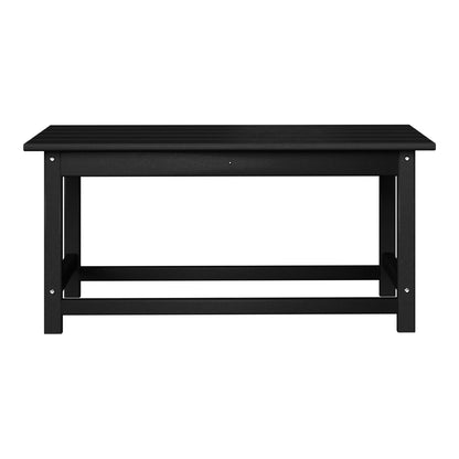 Polytrends Laguna Hdpe All Weather Outdoor Patio Rectangular Coffee Table