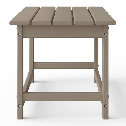 Polytrends Laguna Hdpe All Weather Outdoor Patio Rectangular Coffee Table