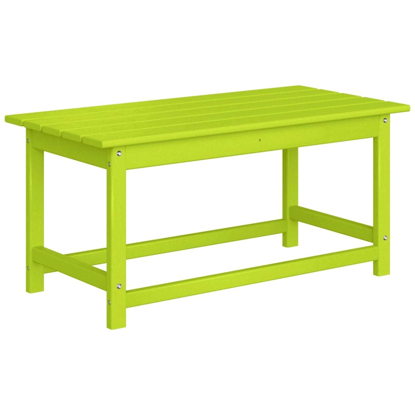 Polytrends Laguna Hdpe All Weather Outdoor Patio Rectangular Coffee Table