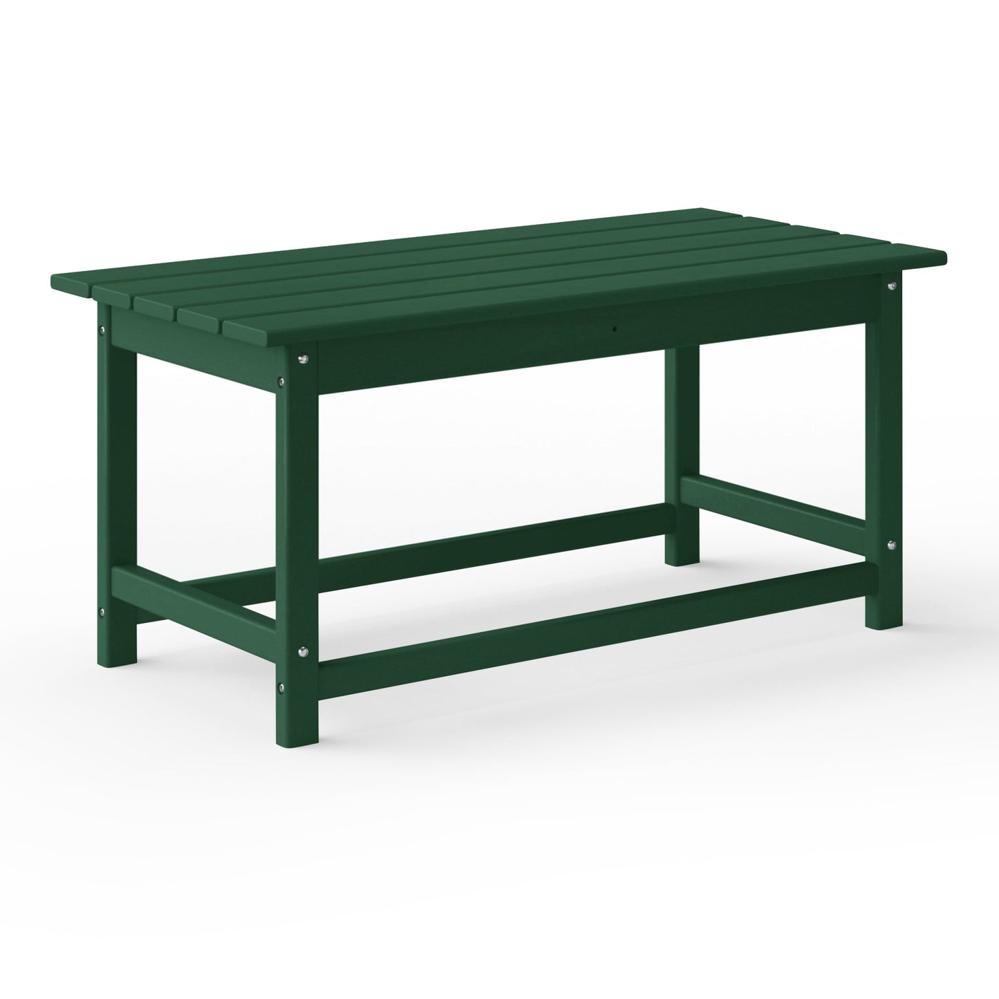 Polytrends Laguna Hdpe All Weather Outdoor Patio Rectangular Coffee Table