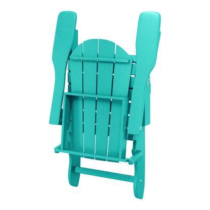 Polytrends Laguna Fauteuils de jardin pliants Adirondack résistants aux intempéries (lot de 2)