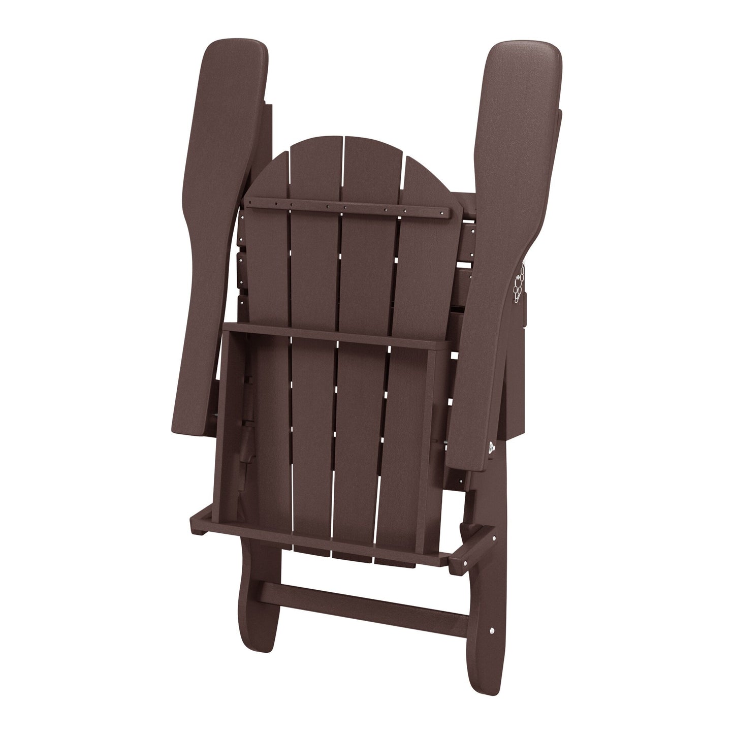 Polytrends Laguna Fauteuils de jardin pliants Adirondack résistants aux intempéries (lot de 2)