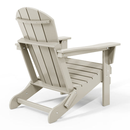 Chaises de jardin pliantes Adirondack Polytrends Laguna résistantes aux intempéries (lot de 4)