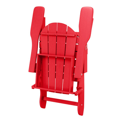 Chaises de jardin pliantes Adirondack Polytrends Laguna résistantes aux intempéries (lot de 4)