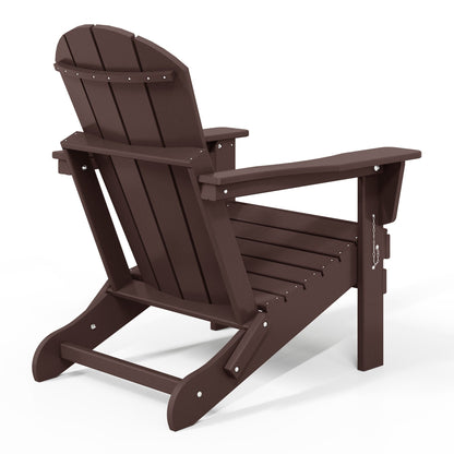 Chaises de jardin pliantes Adirondack Polytrends Laguna résistantes aux intempéries (lot de 4)