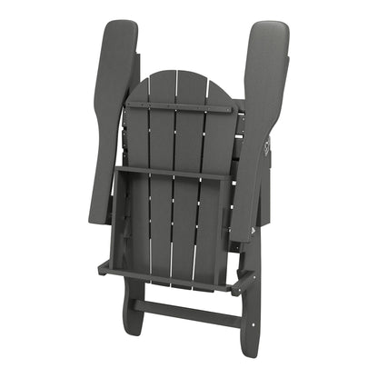 Chaises de jardin pliantes Adirondack Polytrends Laguna résistantes aux intempéries (lot de 4)