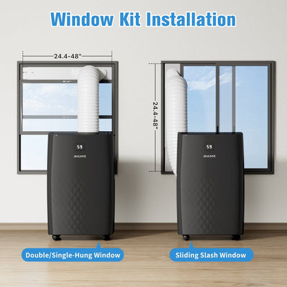 Climatiseur portable avec chauffage – 12000 BTU de refroidissement et 10000 BTU de chauffage pour les pièces jusqu'à 700 pieds carrés.