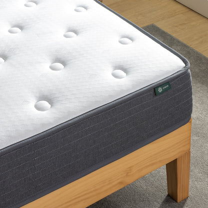 Matelas hybride à ressorts ensachés Priage by ZINUS 8 pouces Comfort Essential