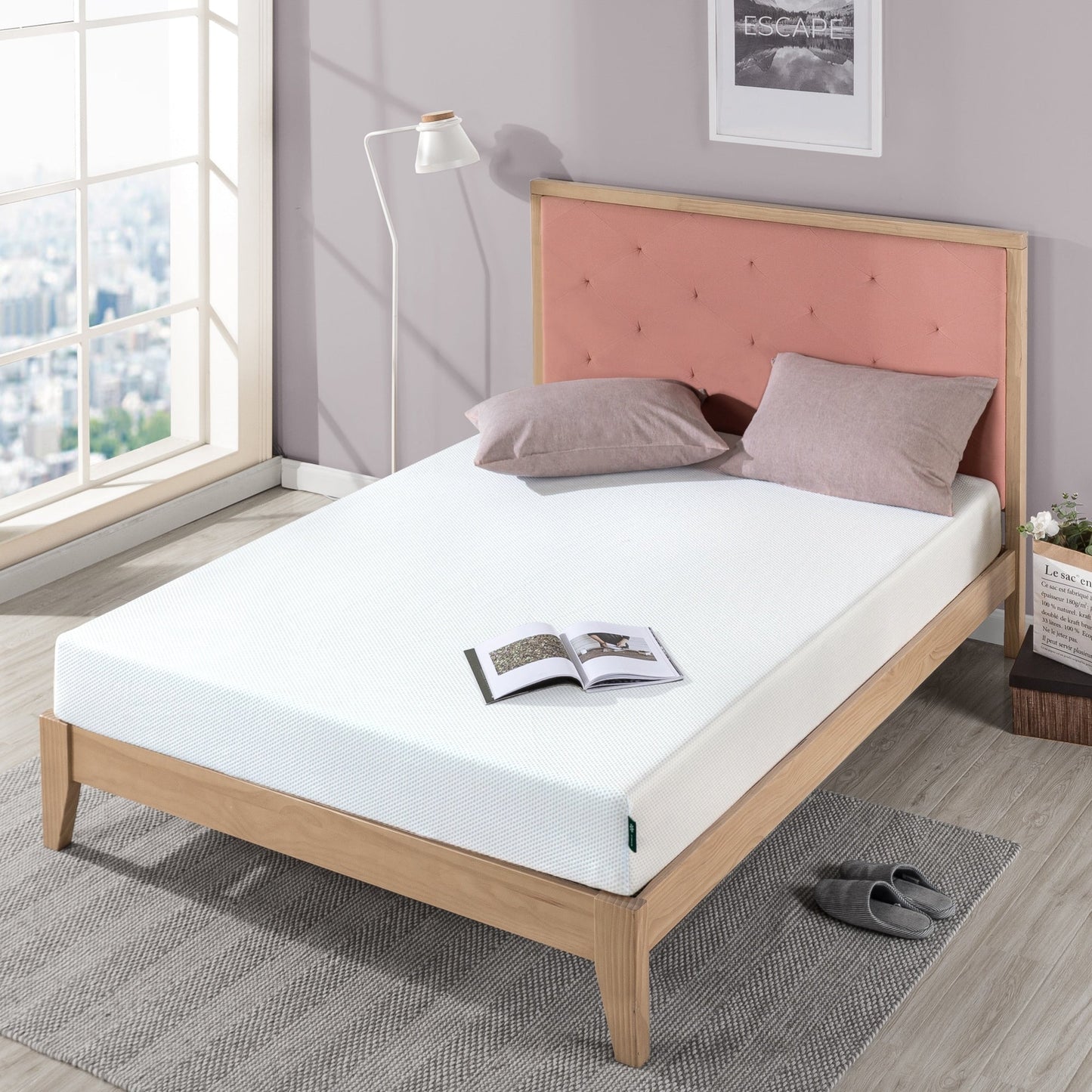Matelas en mousse à mémoire de forme avec gel au thé vert de 8 pouces Priage by Zinus